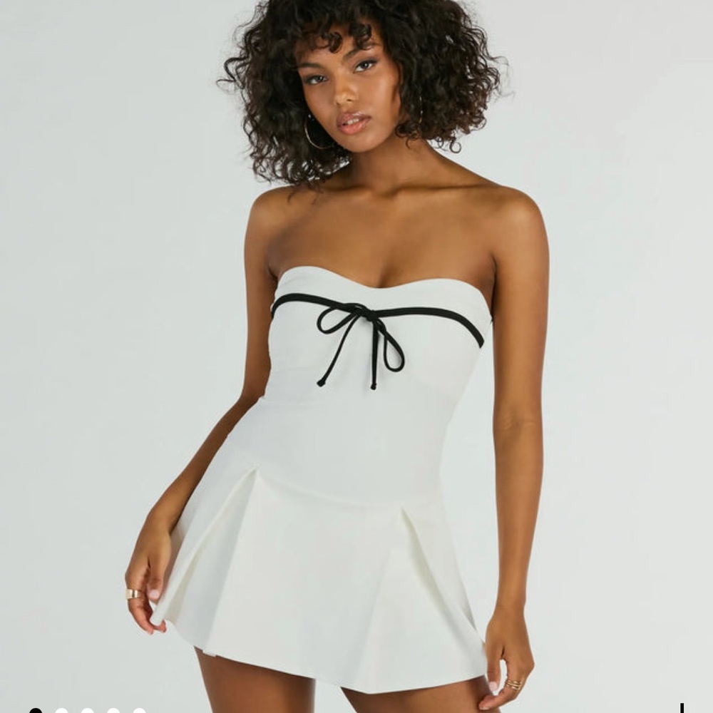 Windsor White Strapless Mini Dress